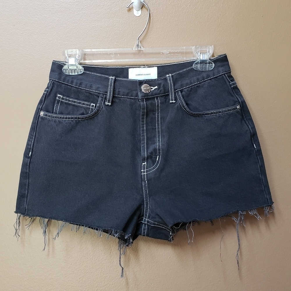 Current/Elliott ultra high waist denim shorts